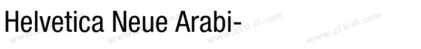 Helvetica Neue Arabi字体转换